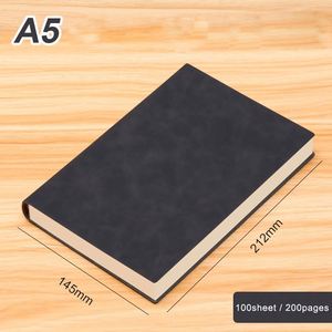 Factory Wholesale School Office Agenda <b>Notepad</b> 200 Pages Leather Hardcover <b>A5</b> - Product Image 3