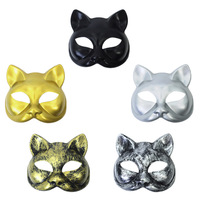 Masque de mascarade steampunk pour femme, costume de chat pour Halloween, cosplay, fête, masque de bal de Mardi Gras