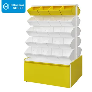 New Arrival Supermarket Steel Shelves Bulk Casual Snacks Food Cabinet Convenience Store Candy And Nuts Retail Display Stand