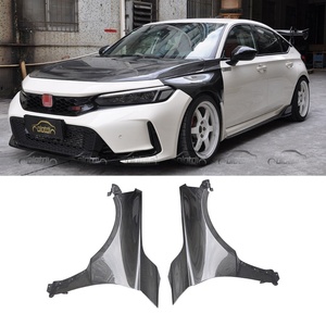 กันชนหน้าคาร์บอนไฟเบอร์สไตล์ OEM สำหรับ Honda Civic FL5 TYPE-R Hatchback ปี 2022-2023 ขนาดปรับแต่งได้ แต่งรถสไตล์ออโต้ทูนนิ่ง - Product Image 1