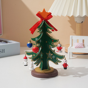 DAMAI Christmas Wooden Christmas Tree Christmas Table Center Pendent X-mas Tress Decorative Christmas Decoration - Product Image 4