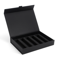Custom Matte Black Cardboard Magnetic Glass test Tube Tea Box Packaging