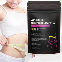 Thé amincissant détoxifiant à base de plantes 100% naturelles MWTEA, thé pour supprimer l'appétit, sachets de thé pour la perte de poids, OEM ODM, étiquette privée