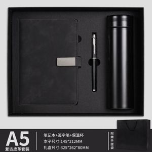 Customizable A5 B5 Hard <b>Journal</b> <b>Planner</b> Gift Thermos USB Corporate Gift Featuring PU Leather Thread Sewing Personalized Pen - Product Image 6