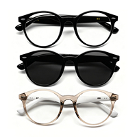 Lunettes Intelligentes Traducteur IA 28g 80mAh+80mAh Contrôle Tactile Étanche Charge Magnétique Audio Professionnel Enregistreur de Réunions