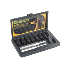 Fasano <b>Wheel</b> <b>Lock</b> Lug <b>Nut</b> <b>Removal</b> Set 10 Pc Socket Kit For Tire Repair <b>Tools</b> - Product Image 2