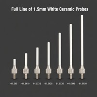 Sonde à pointe plate en céramique SD1.5X5mm, filetage M2.5, pièce de rechange pour stylet de mesure d'indicateur de précision pour micromètre