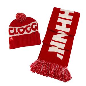 Syal Jacquard dicetak dengan Logo kustom syal Promosi rajutan akrilik untuk warna ukuran yang dapat disesuaikan - Product Image 4