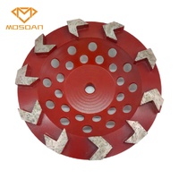 Roue de coupe de meulage en diamant de 7 pouces avec 10 flèches pour le meulage du béton