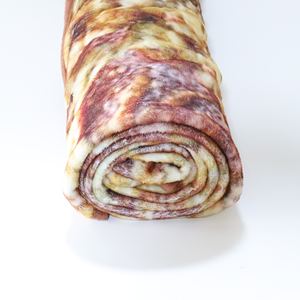 Suave y cálido logotipo personalizado impresión sublimación doble cara impresión franela polar Tortilla tiro redondo Buritto <span class=keywords><strong>Pizza</strong></span> Manta - Product Image 4