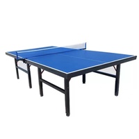 Table de tennis de table pliable en MDF de 18 mm pour l'intérieur et l'extérieur, table de ping-pong durable facile à assembler avec filet