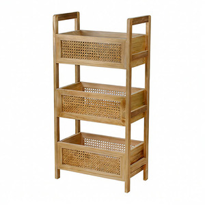 <span class=keywords><strong>Étagère</strong></span> de rangement en <span class=keywords><strong>rotin</strong></span> personnalisée écologique à bas prix, <span class=keywords><strong>étagère</strong></span> à 3 niveaux - Product Image 2