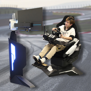 Simulator balap mobil VR gerak <span class=keywords><strong>3</strong></span> Dof, peralatan <span class=keywords><strong>AR</strong></span> profesional dengan layar 32 inci - Product Image 2