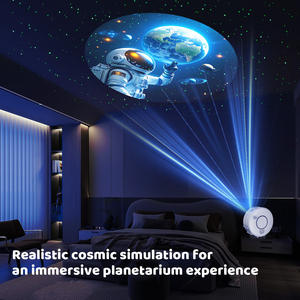 <span class=keywords><strong>Proyector</strong></span> de estrella inteligente de diseño moderno con fuente de luz LED, aplicación de alimentación USB y control de voz, películas de diapositivas realistas, altavoz transparente - Product Image 4