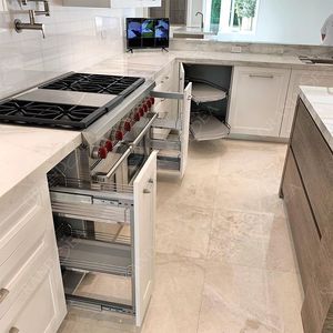 Nhà Máy Giá Hạt Gỗ Nhà Bếp đảo với độ bóng cao Countertop Thiết kế Hiện Đại Đồ nội thất nhà Bếp tủ - Product Image 3