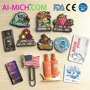 Aimant de réfrigérateur personnalisé QM, souvenir promotionnel, en caoutchouc/PVC 2D/3D, non toxique, découpé sur mesure, avec logo personnalisé - Product Image 5