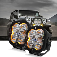 Projecteur Antibrouillard Auxiliaire Haute Puissance Offroad 4x4, Phare de Conduite LED 5 Pouces pour Camion Tout-Terrain et UTV Ford