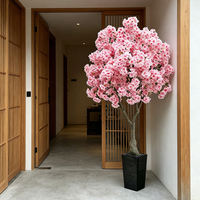 Großer Künstlicher Kirschblütenbaum Rosa Sakura-Baum für Hochzeitsdekoration Heim-Party-Deko Künstlicher Blumenbaum