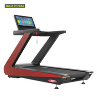 Centro de entrenamiento físico LED Plus Display Treadmill Máquinas de ejercicio cardiovascular Equipo de gimnasio aeróbico de gama alta para atletas que corren