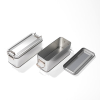 Boîtes de conserve avec couvercle à boucle de verrouillage Boîte à lunch de qualité alimentaire pour enfants Boîtes d'emballage de biscuits à gâteaux Logo personnalisé accepté en gros