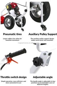 Cortador de Grama Manual a Gasolina Versátil com Lâminas de Aço para Uso Profissional - Product Image 6