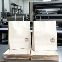 Sacs shopping écologiques en carton ivoire, fabrication directe usine, poignées biodégradables, pour promotion, cadeaux, logo personnalisé, sacs cadeaux de luxe
