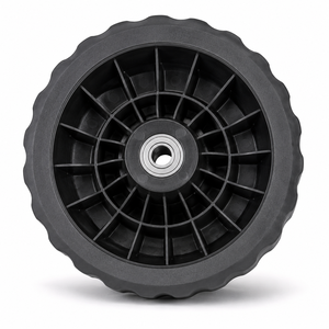 Rueda Giratoria de Goma Industrial de 10 Pulgadas, Silenciosa, <span class=keywords><strong>Mini</strong></span> Rueda Doble de PP para Carretilla, Fabricada en China - Product Image 3