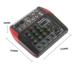 GAX-MU4 Mini-Audiomixer mit 2-Band-EQ, integriertem LED-DSP-Echoeffekt und MP3-Unterstützung für Heimstudio-Systeme - Product Image 6