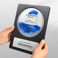 Vente en gros de médailles en cristal personnalisées, accessoires à effet sable mouvant, plaques en aluminium naturel, plaques en pierre marbrée UV, médailles vierges, trophées en cristal marbré