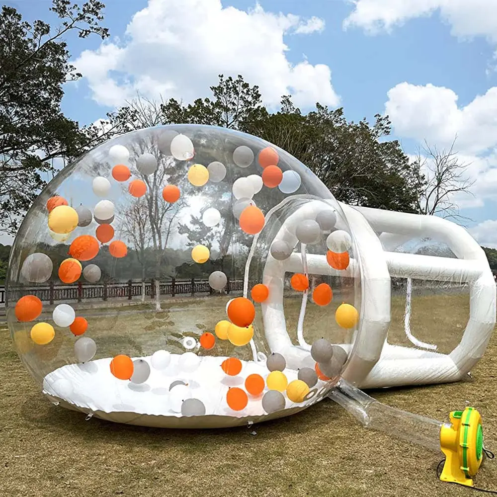 Hot Sale Commercial Inflatable Camping Clear Globe Tent For Sale