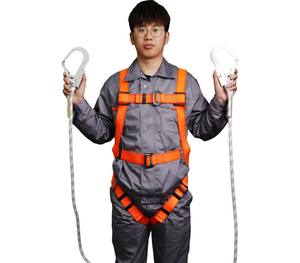 Corde de sécurité de construction extérieure en polyester rouge ceinture d'électricien à cinq points pour tout le <span class=keywords><strong>corps</strong></span> - Product Image 5