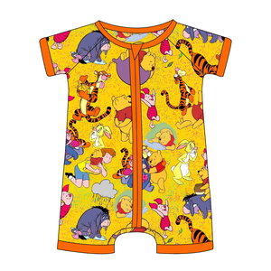 夏季新款竹纤维拉链婴儿连体衣 双向拉链透气吸汗现货 RTS - Product Image 6