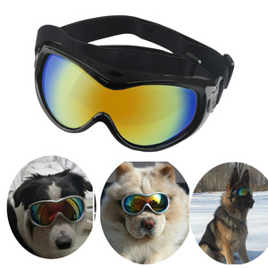 Lunettes de soleil pour chien avec verres miroir à monture intégrale, protection UV 100 %, pour sports de plein air - Product Image 1