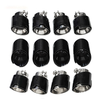 Embout d'échappement en fibre de carbone pour BMW M3 M4 G80 G82 2021+ en acier inoxydable, embout de silencieux décoratif pour modification automobile