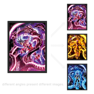 Póster 3D de Anime Personalizado al por Mayor, Póster 3D de Dragon Ball Z, <span class=keywords><strong>Goku</strong></span>, Wukong, Vegeta, Frieza, Póster Lenticular 3D de Anime, Imágenes 3D - Product Image 2