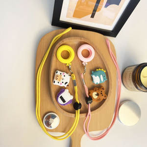 Collar de silicona para niños con 4 paquetes de correa de tapa de dibujos animados para <span class=keywords><strong>AirTag</strong></span>, cubierta protectora de longitud ajustable, accesorios de repuesto - Product Image 5