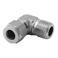 Raccord mâle haute pression NAI LOK en acier inoxydable 316 forgé, diamètre extérieur du tube 6-20 mm, filetage NPT 1/16 "-1/4", finition argentée