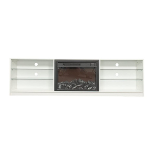 Hiện đại 85 inch TV tủ đứng có thể điều chỉnh bằng gỗ LED lò sưởi đồ nội thất cho phòng khách sử dụng nhà - Product Image 4