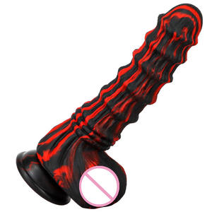 Bamboescheuten-vormige, extra grote, dikke, realistische dildo voor volwassenen. - Product Image 5