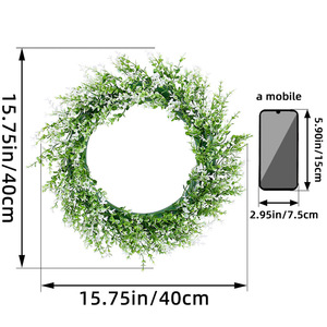 Guirnalda Artificial de Eucalipto de Primavera 2025, Decoración para Interiores/Exteriores, para Colgar en Puertas, Venta al Por Mayor - Product Image 4