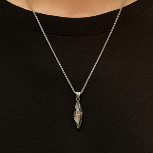 Collana <span class=keywords><strong>con</strong></span> Ciondolo Unico a Forma di Pietra dei Desideri per Uomo, Gioielli Vintage Hip-hop, Accessori <span class=keywords><strong>Maschili</strong></span> - Product Image 1