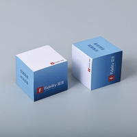Logo personnalisé Bloc-notes carré Palette en bois pour bureau d'affaires Bloc-notes Bloc-notes en papier personnalisé Cube mémo