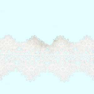刺繍済み既製服用水溶性ポリエステル光沢レース（衣料品アクセサリー用） ウェディング用品用の刺繍レース。 - Product Image 6