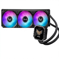 Refroidisseur de processeur TUF Gaming LC III 360 ARGB LCD avec interface d'alimentation 4 broches préinstallée, roulement en alliage, triple ventilateurs, flux d'air élevé, statique