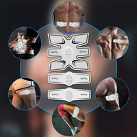 Appareil d'entraînement musculaire EMS rechargeable six-en-un, stimulateur d'abdominaux, masseur TENS OEM, vente chaude