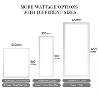 Plafonnier LED en matériau PC Shingel 2x2 2x4 60x60 595x595 600x600mm 36W-65W 6000K IP66 CRI80 Usage Commercial Garantie 5 Ans