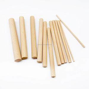 Giá rẻ - Trục gỗ, thanh gỗ bạch dương, cán gỗ tròn tự làm - Product Image 5