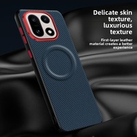 Étui de luxe en similicuir à motif diamant pour OnePlus 15 1+ avec absorption magnétique puissante N52 et protection antichoc