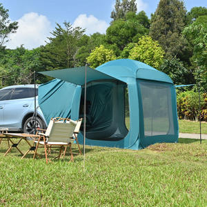 Extension de toit pour camping-car, type yurte, pour 3-4 personnes, pour l'extérieur, installation rapide, imperméable, protection solaire, type à armature droite, quatre saisons, double - Product Image 3
