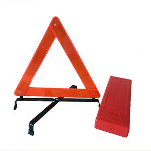 El panel reflectante de ensanchamiento de 5cm y el diseño del soporte ponderado mejoran la señal de advertencia triangular antirviento reflectante - Product Image 3